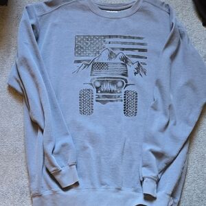 Comfort Colors Light Blue Graphic Sweater